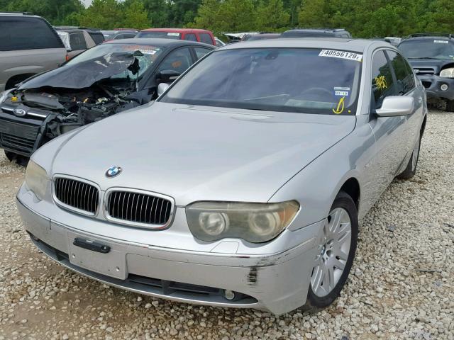 WBAGN63493DR12850 - 2003 BMW 745 LI SILVER photo 2