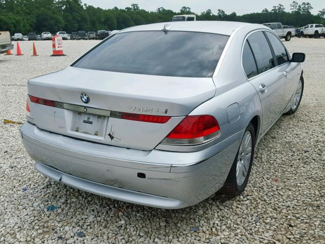 WBAGN63493DR12850 - 2003 BMW 745 LI SILVER photo 4