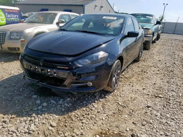 1C3CDFBBXFD316191 - 2015 DODGE DART SXT BLACK photo 2