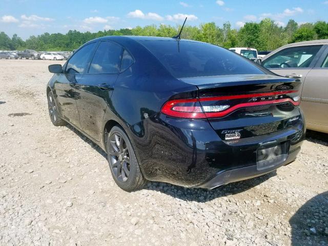 1C3CDFBBXFD316191 - 2015 DODGE DART SXT BLACK photo 3