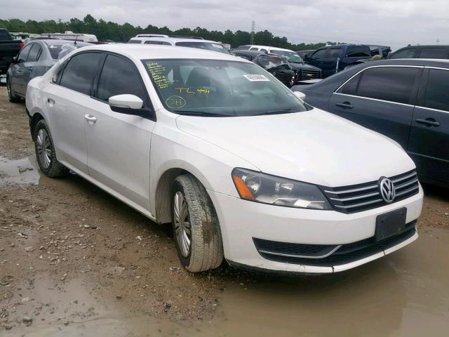 1VWAP7A39EC006240 - 2014 VOLKSWAGEN PASSAT S WHITE photo 1