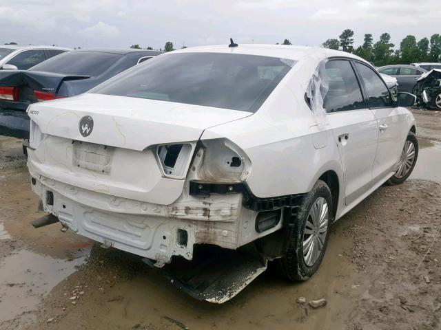 1VWAP7A39EC006240 - 2014 VOLKSWAGEN PASSAT S WHITE photo 4