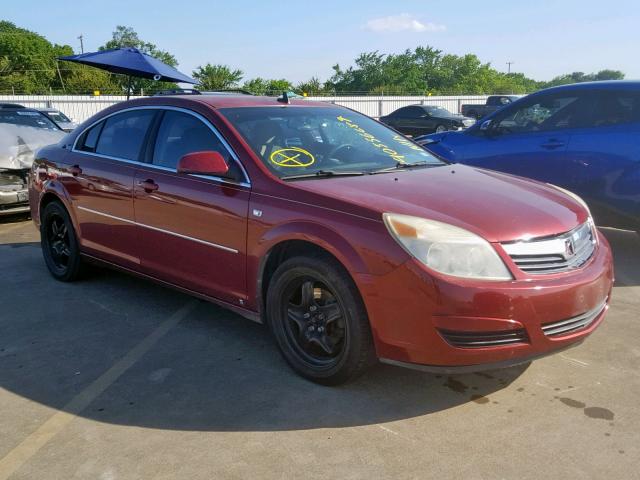 1G8ZS57B58F238273 - 2008 SATURN AURA XE MAROON photo 1