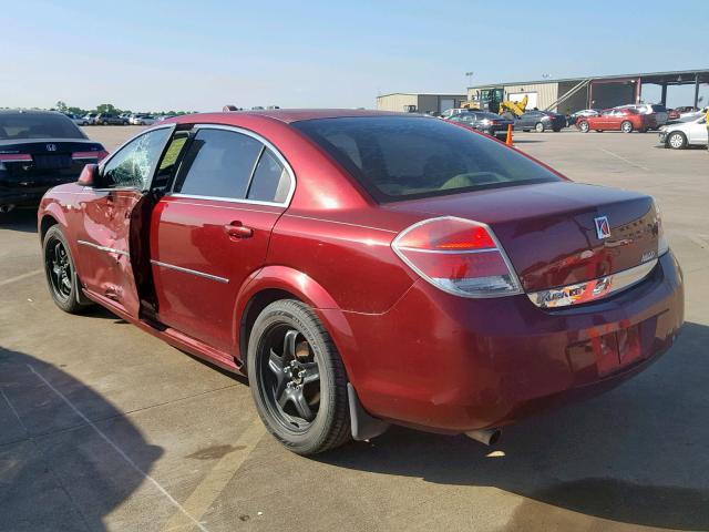 1G8ZS57B58F238273 - 2008 SATURN AURA XE MAROON photo 3