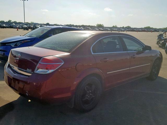 1G8ZS57B58F238273 - 2008 SATURN AURA XE MAROON photo 4