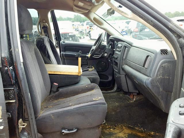 3D7KR28C85G851450 - 2005 DODGE RAM 2500 S 黑色 照片 5