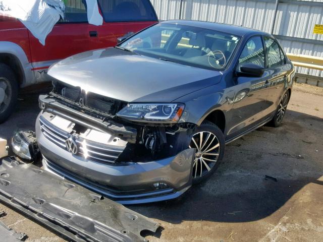 3VWB17AJ6GM412983 - 2016 VOLKSWAGEN JETTA SPOR GRAY photo 2