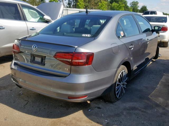 3VWB17AJ6GM412983 - 2016 VOLKSWAGEN JETTA SPOR GRAY photo 4