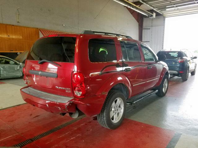 1D8HB48P49F715235 - 2009 DODGE DURANGO SL RED photo 4