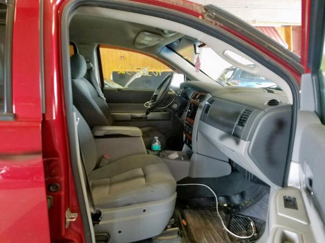 1D8HB48P49F715235 - 2009 DODGE DURANGO SL RED photo 5