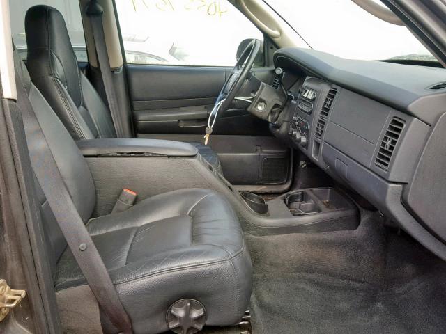 1B4HS48N72F144937 - 2002 DODGE DURANGO SL GRAY photo 5