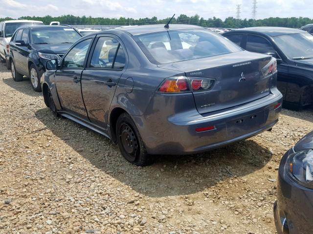 JA32U1FU9AU009091 - 2010 MITSUBISHI LANCER DE GRAY photo 3