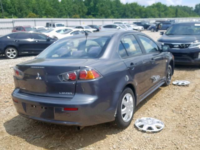 JA32U1FU9AU009091 - 2010 MITSUBISHI LANCER DE GRAY photo 4