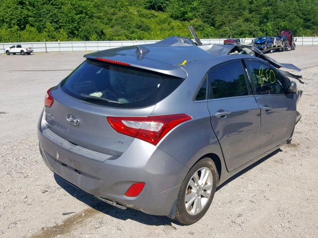 KMHD35LE3DU126344 - 2013 HYUNDAI ELANTRA GT SILVER photo 4