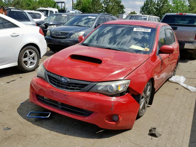 JF1GH74648G810383 - 2008 SUBARU IMPREZA WR RED photo 2