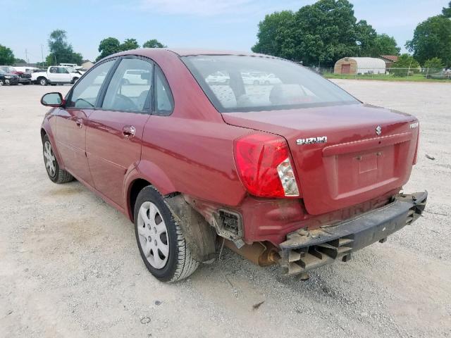 KL5JD56Z15K078896 - 2005 SUZUKI FORENZA S MAROON photo 3