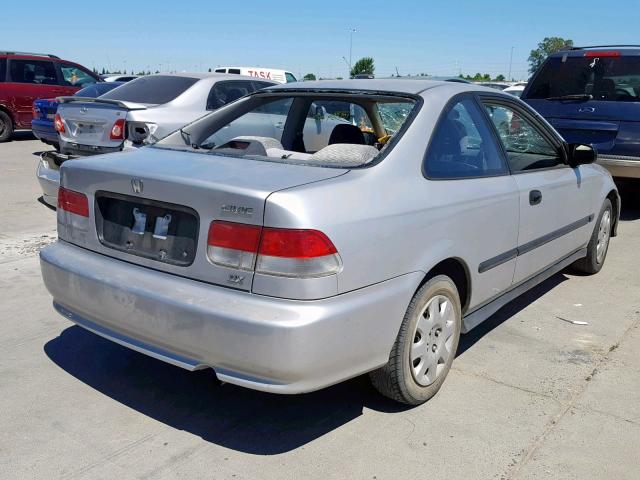 1HGEJ6226YL109983 - 2000 HONDA CIVIC DX SILVER photo 4