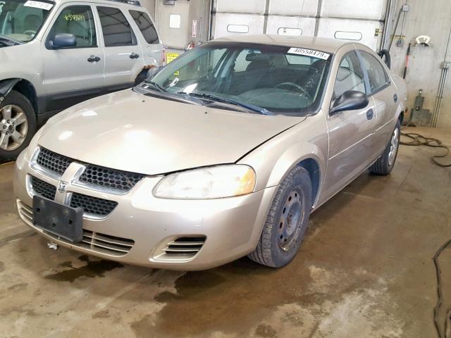 1B3EL36X44N185277 - 2004 DODGE STRATUS SE GOLD photo 2