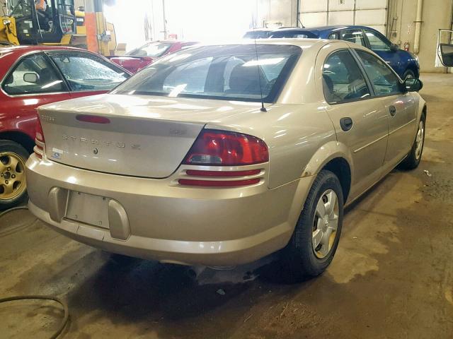 1B3EL36X44N185277 - 2004 DODGE STRATUS SE GOLD photo 4