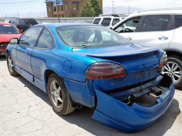 1G2WP1215WF309300 - 1998 PONTIAC GRAND PRIX BLUE photo 3