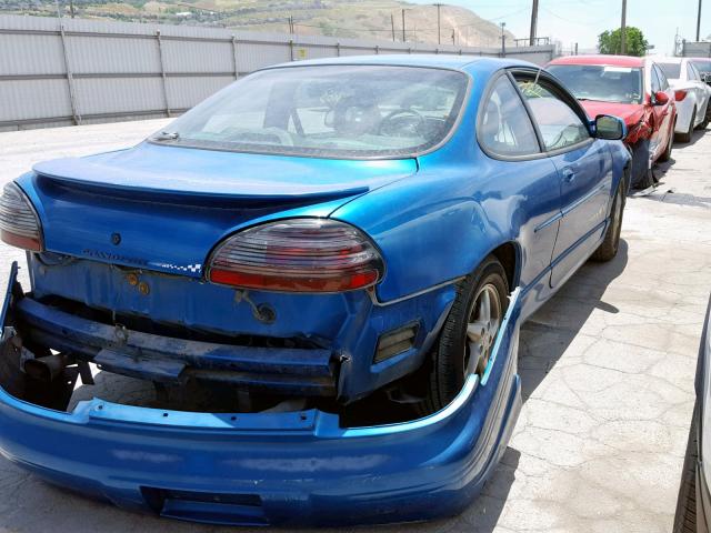 1G2WP1215WF309300 - 1998 PONTIAC GRAND PRIX BLUE photo 4