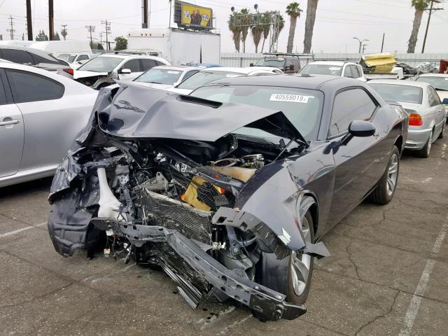 2C3CDZAG7JH111485 - 2018 DODGE CHALLENGER BLUE photo 2