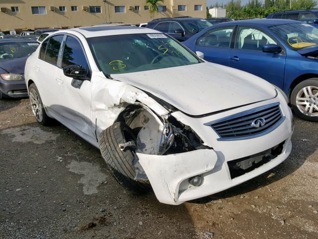 JN1CV6AR9BM407344 - 2011 INFINITI G37 WHITE photo 1