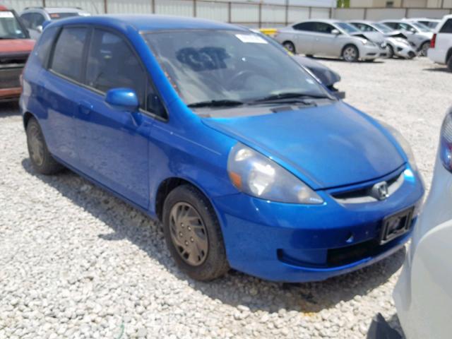 JHMGD37427S044740 - 2007 HONDA FIT BLUE photo 1