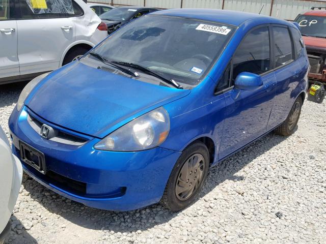 JHMGD37427S044740 - 2007 HONDA FIT BLUE photo 2