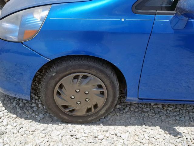 JHMGD37427S044740 - 2007 HONDA FIT BLUE photo 9