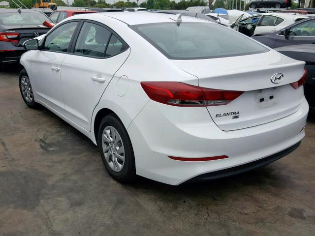 5NPD74LF0HH137846 - 2017 HYUNDAI ELANTRA SE WHITE photo 3