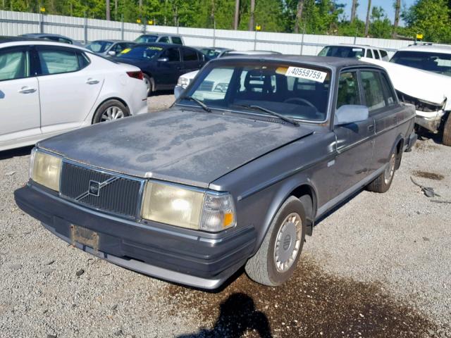 YV1AA8845L1429456 - 1990 VOLVO 240 BASE GRAY photo 2