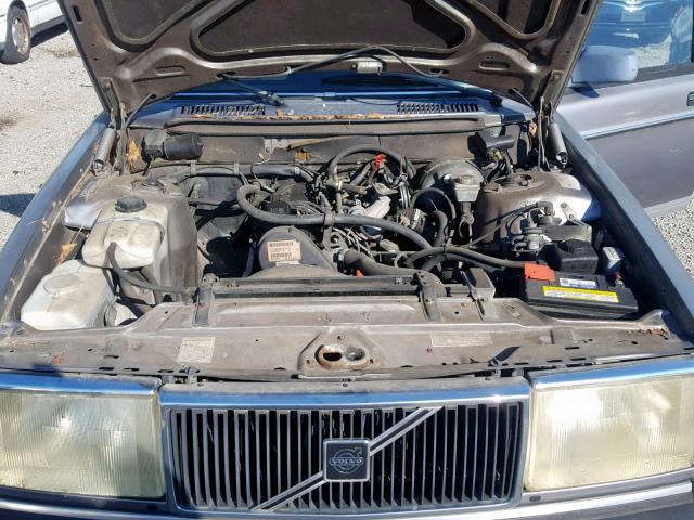 YV1AA8845L1429456 - 1990 VOLVO 240 BASE GRAY photo 7