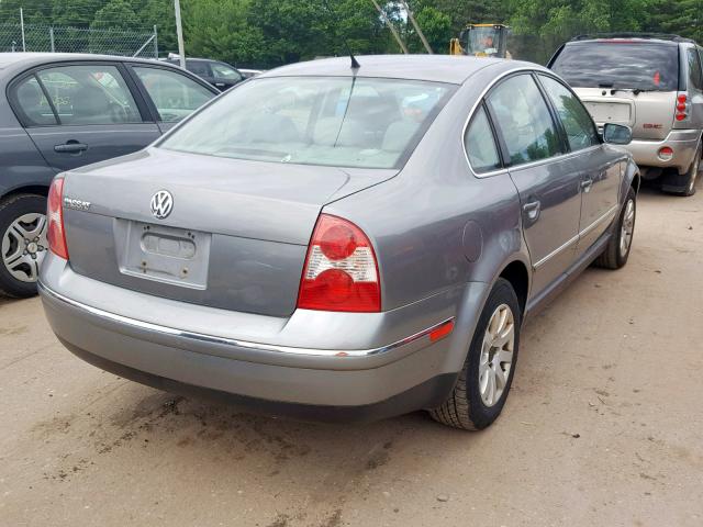 WVWPD63B13P282356 - 2003 VOLKSWAGEN PASSAT GLS GRAY photo 4