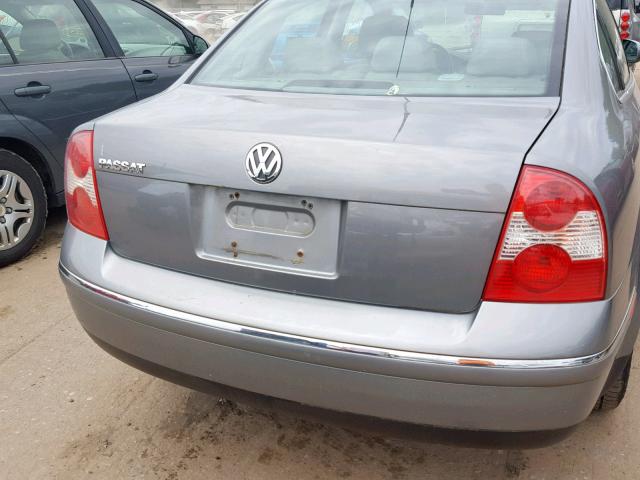 WVWPD63B13P282356 - 2003 VOLKSWAGEN PASSAT GLS GRAY photo 9