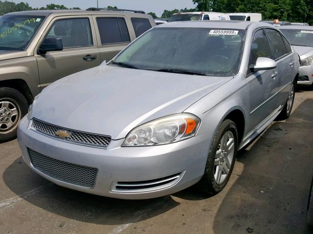 2G1WB5E37E1130883 - 2014 CHEVROLET IMPALA LIM SILVER photo 2