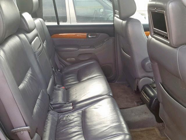 JTJBT20X250092452 - 2005 LEXUS GX 470 BLACK photo 6