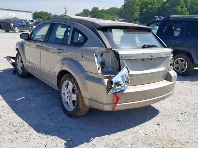 1B3HB48A29D156811 - 2009 DODGE CALIBER SX GOLD photo 3