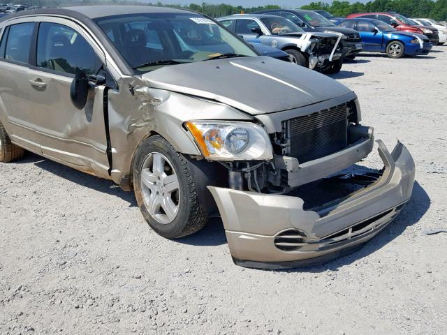 1B3HB48A29D156811 - 2009 DODGE CALIBER SX GOLD photo 9