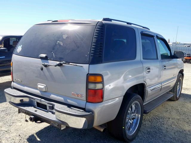 1GKEC13V45J250079 - 2005 GMC YUKON SILVER photo 4