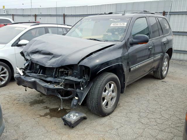 1GKDT13S942385603 - 2004 GMC ENVOY BLACK photo 2