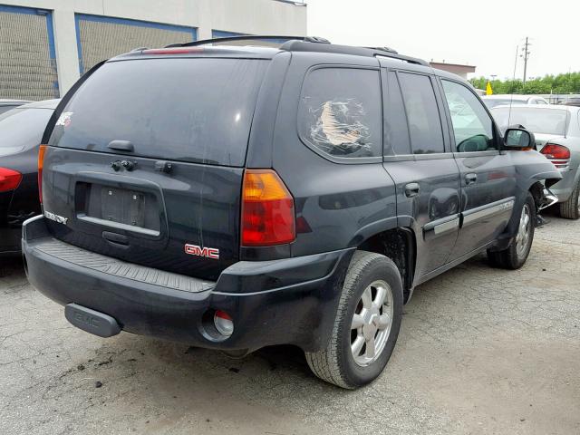 1GKDT13S942385603 - 2004 GMC ENVOY BLACK photo 4