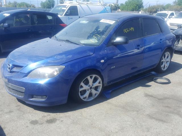 JM1BK344371733214 - 2007 MAZDA 3 HATCHBAC BLUE photo 2