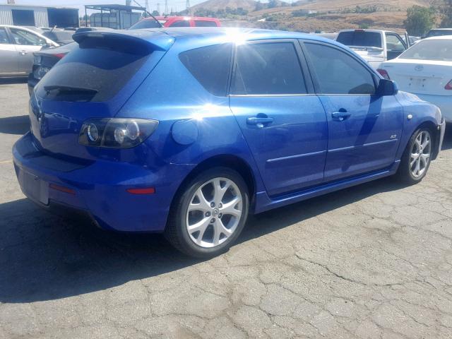 JM1BK344371733214 - 2007 MAZDA 3 HATCHBAC BLUE photo 4