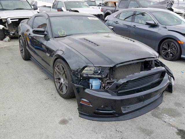 1ZVBP8CF0E5278312 - 2014 FORD MUSTANG GT BLACK photo 1