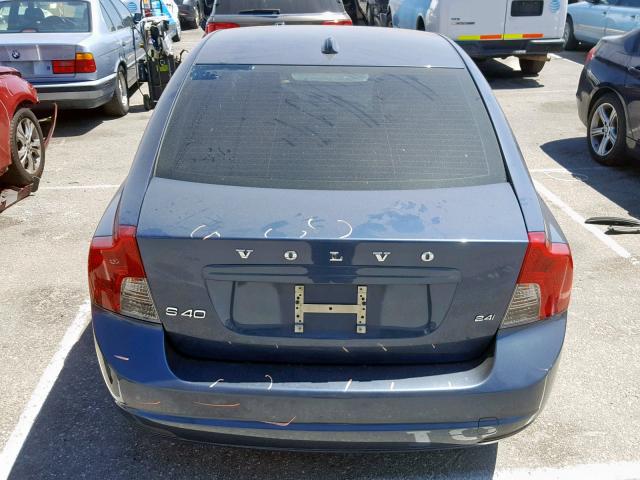 YV1MS382782395100 - 2008 VOLVO S40 2.4I BLUE photo 9