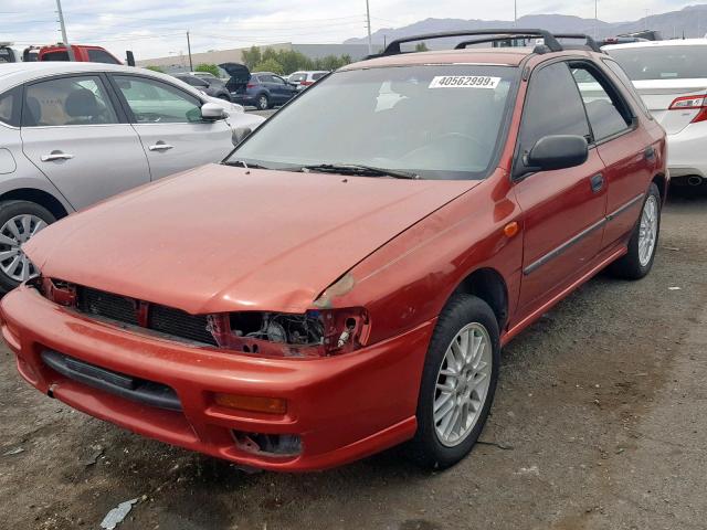 JF1GF4352YG800724 - 2000 SUBARU IMPREZA L RED photo 2