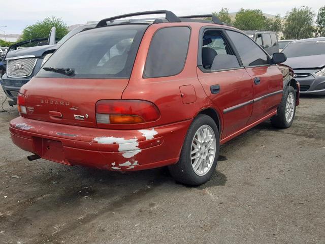 JF1GF4352YG800724 - 2000 SUBARU IMPREZA L RED photo 4