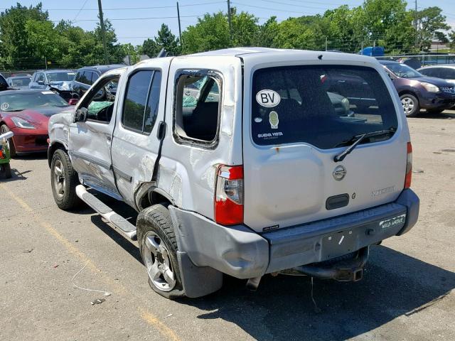 5N1ED28Y54C616843 - 2004 NISSAN XTERRA XE SILVER photo 3