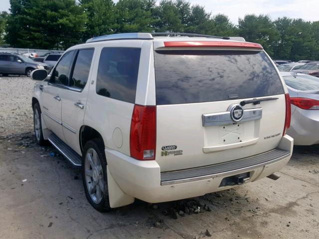 1GYFK43559R281282 - 2009 CADILLAC ESCALADE H WHITE photo 3